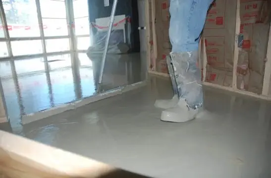 Ongoing flooring construction